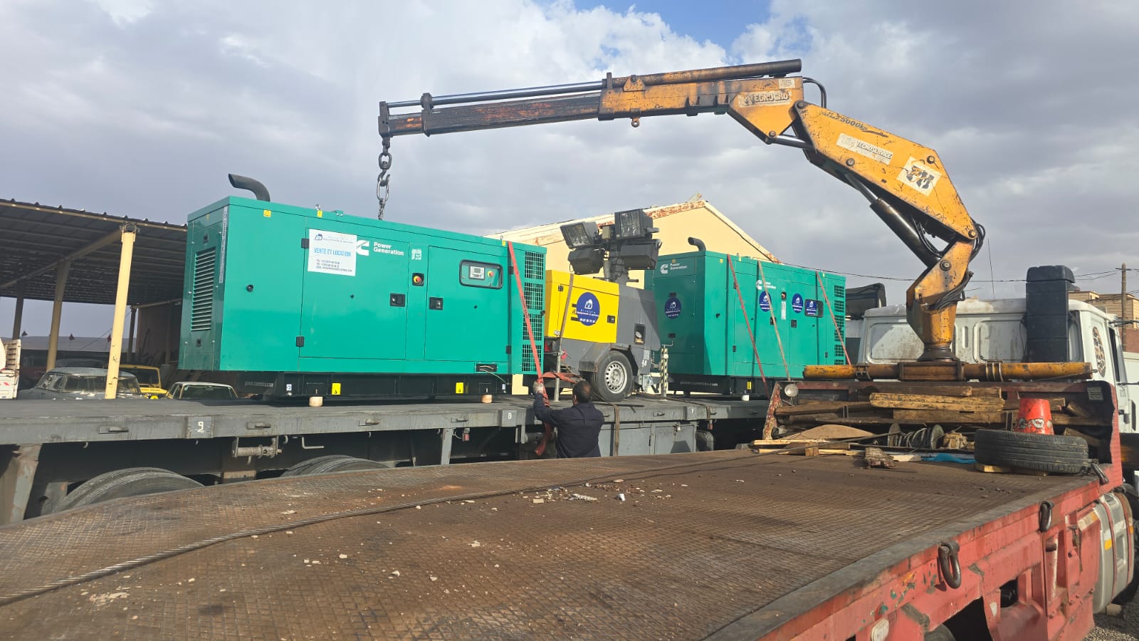 Livraison et manutention d’un groupe électrogène NIVELDIN