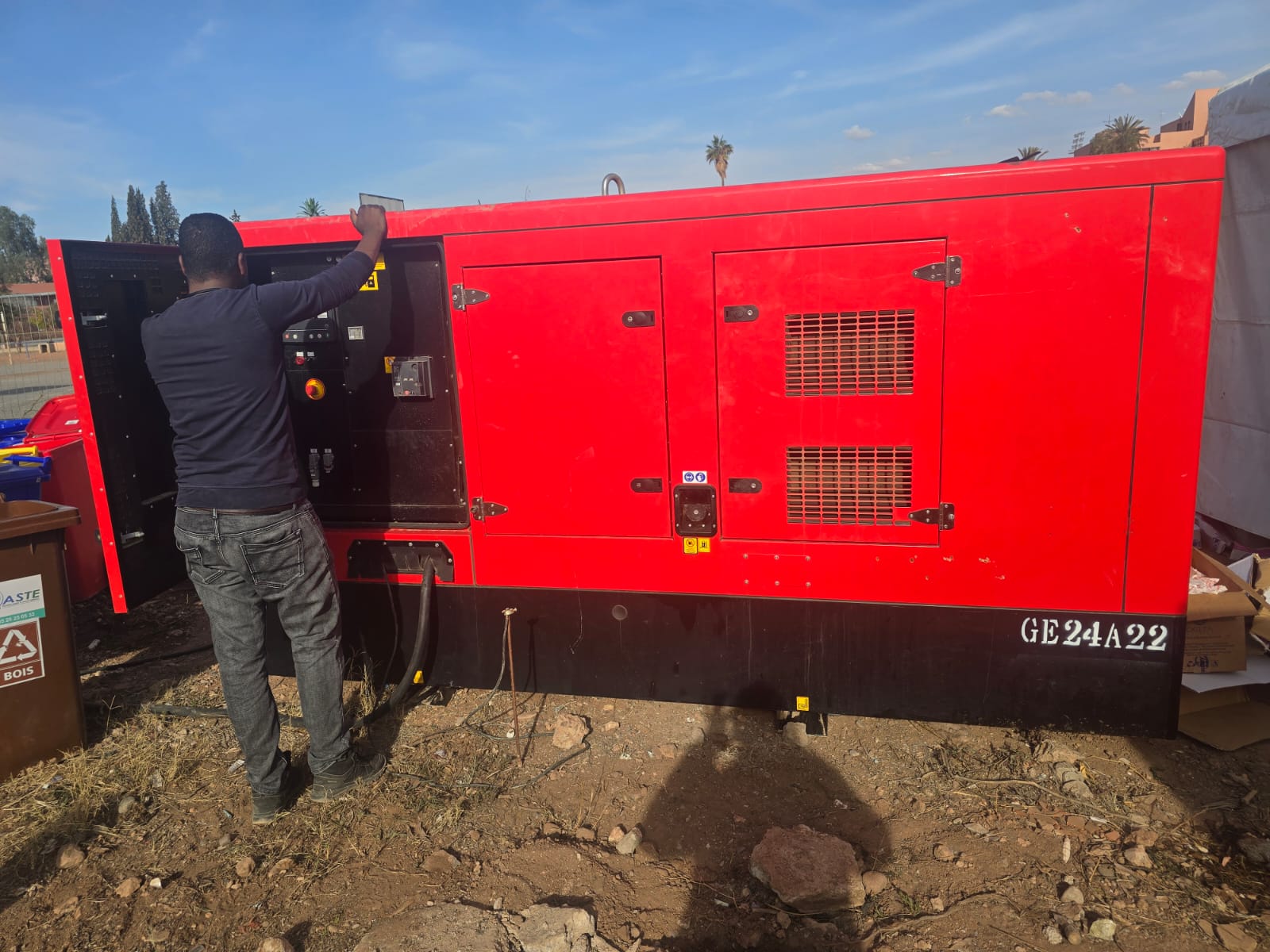 Maintenance d’un groupe électrogène NIVELDIN sur site