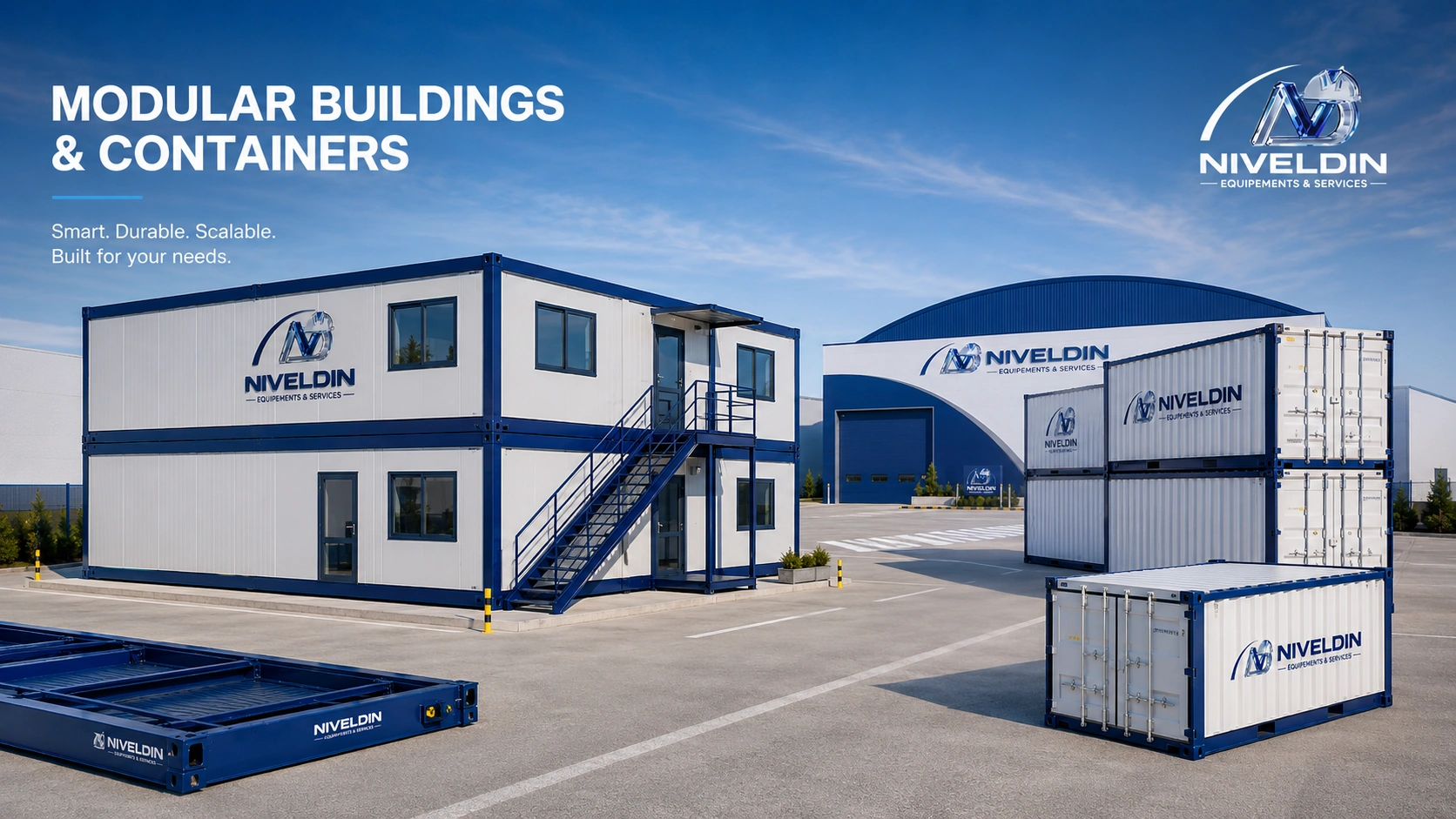 Solutions modulaires NIVELDIN pour installations de chantier