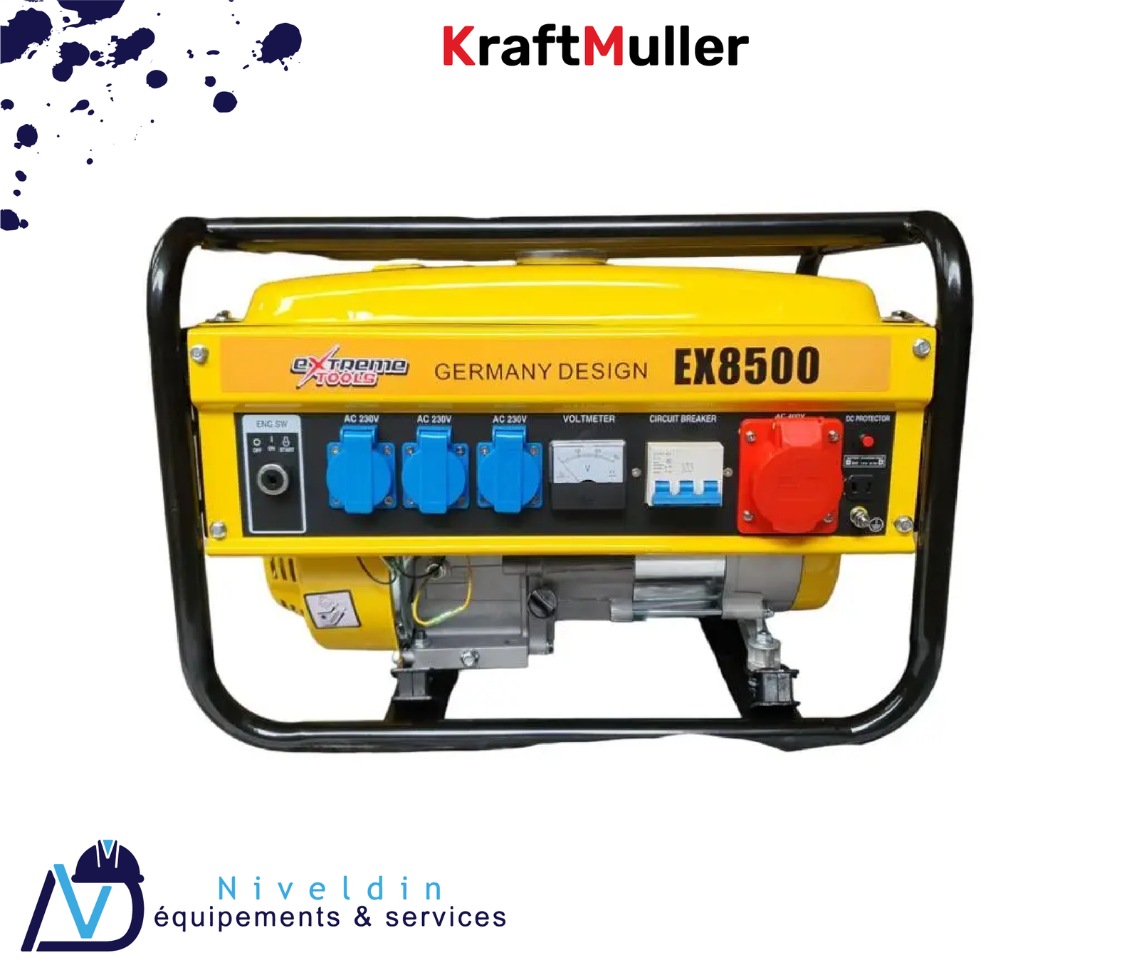 Générateur d’essence EX8500 — vue 2