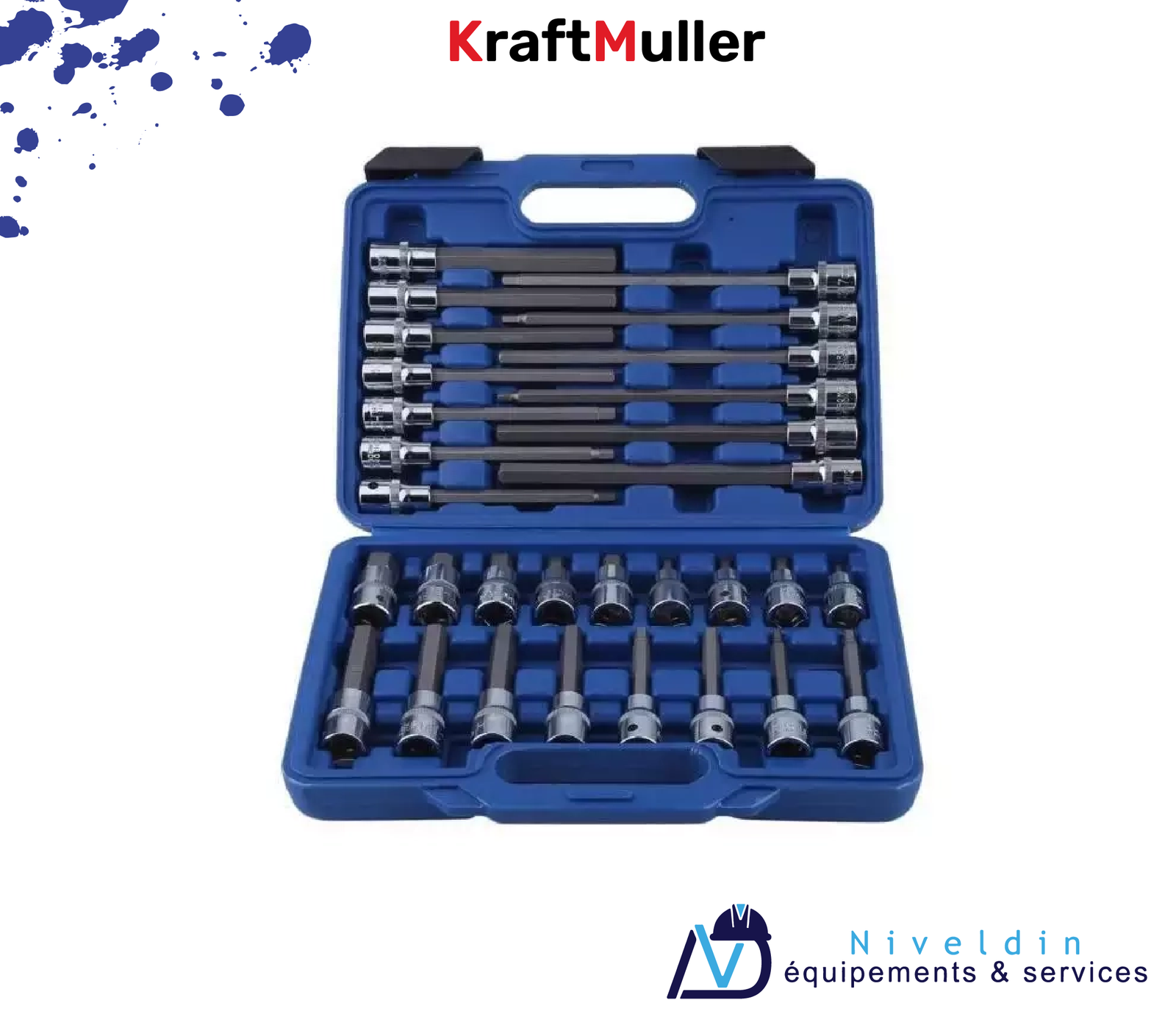 Jeu de douilles KRAFTMULLER, 30 pièces — vue 2