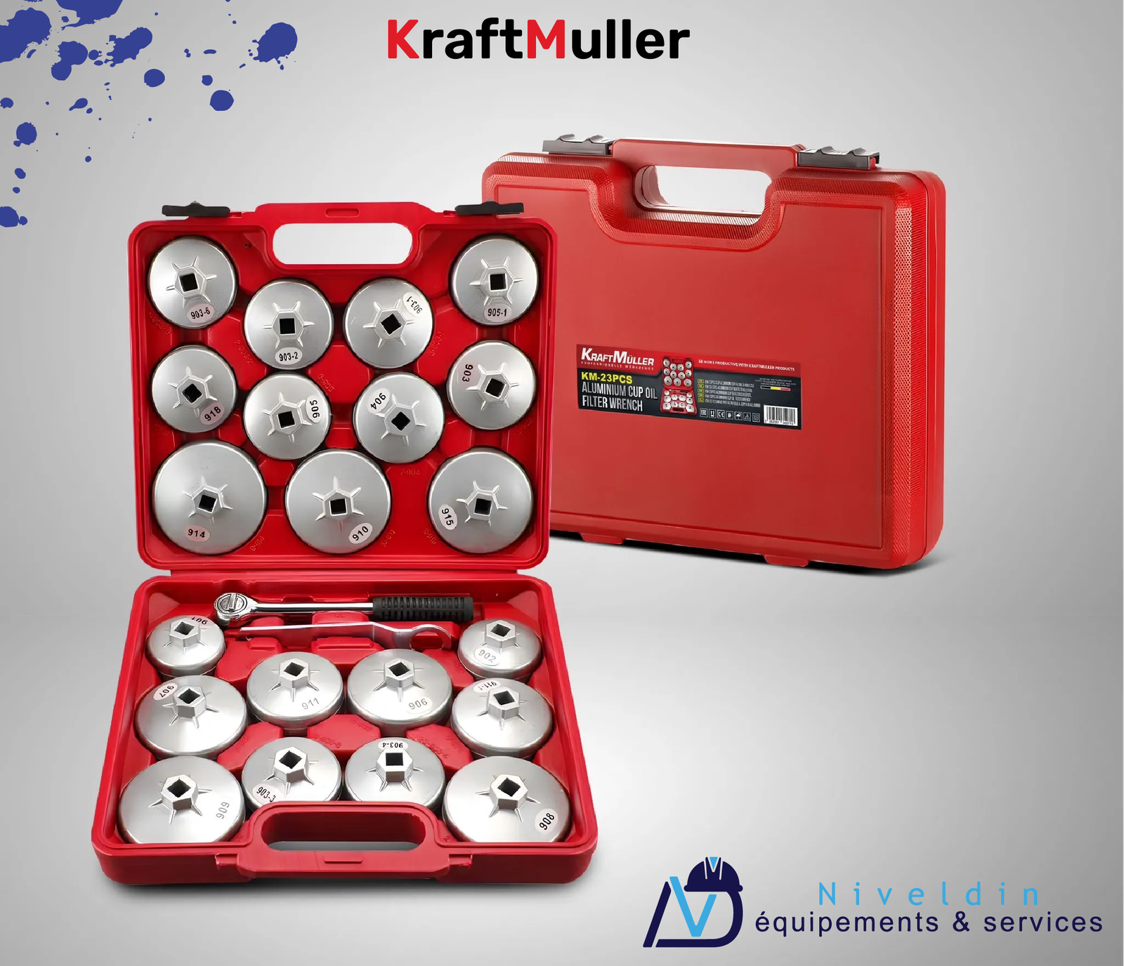 KM-23PCS CLÉ POUR FILTRE À HUILE CUB — vue 2