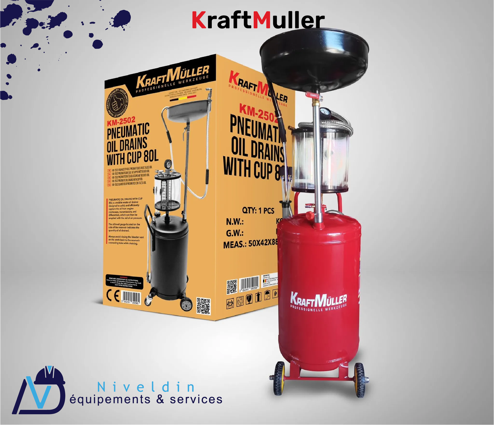 KM-2502/ DRAINEUR D’HUILE 80L — vue 2