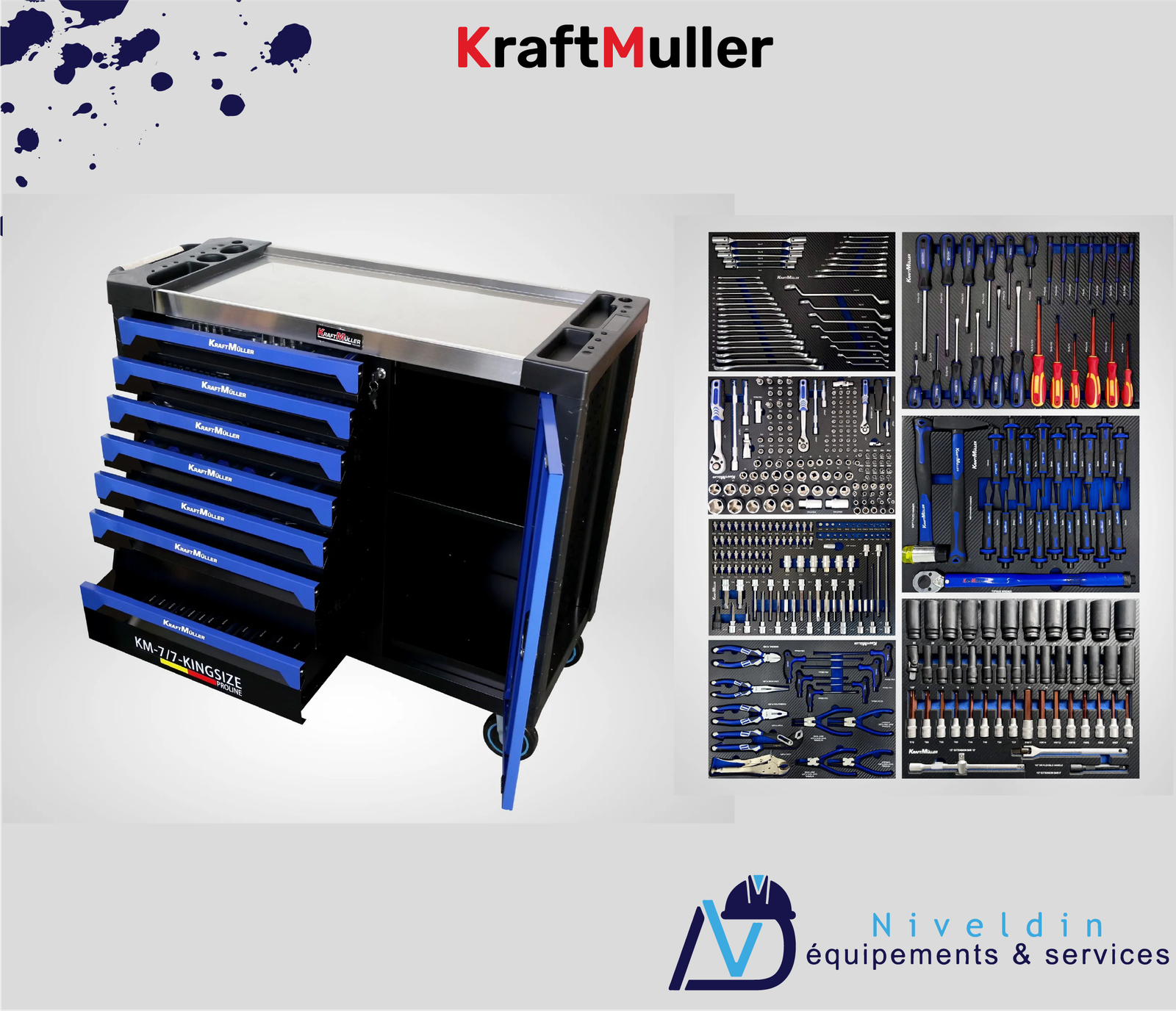 KM-7/7 Kingsize Cabinet Pro Line avec clé dynamométrique — vue 2