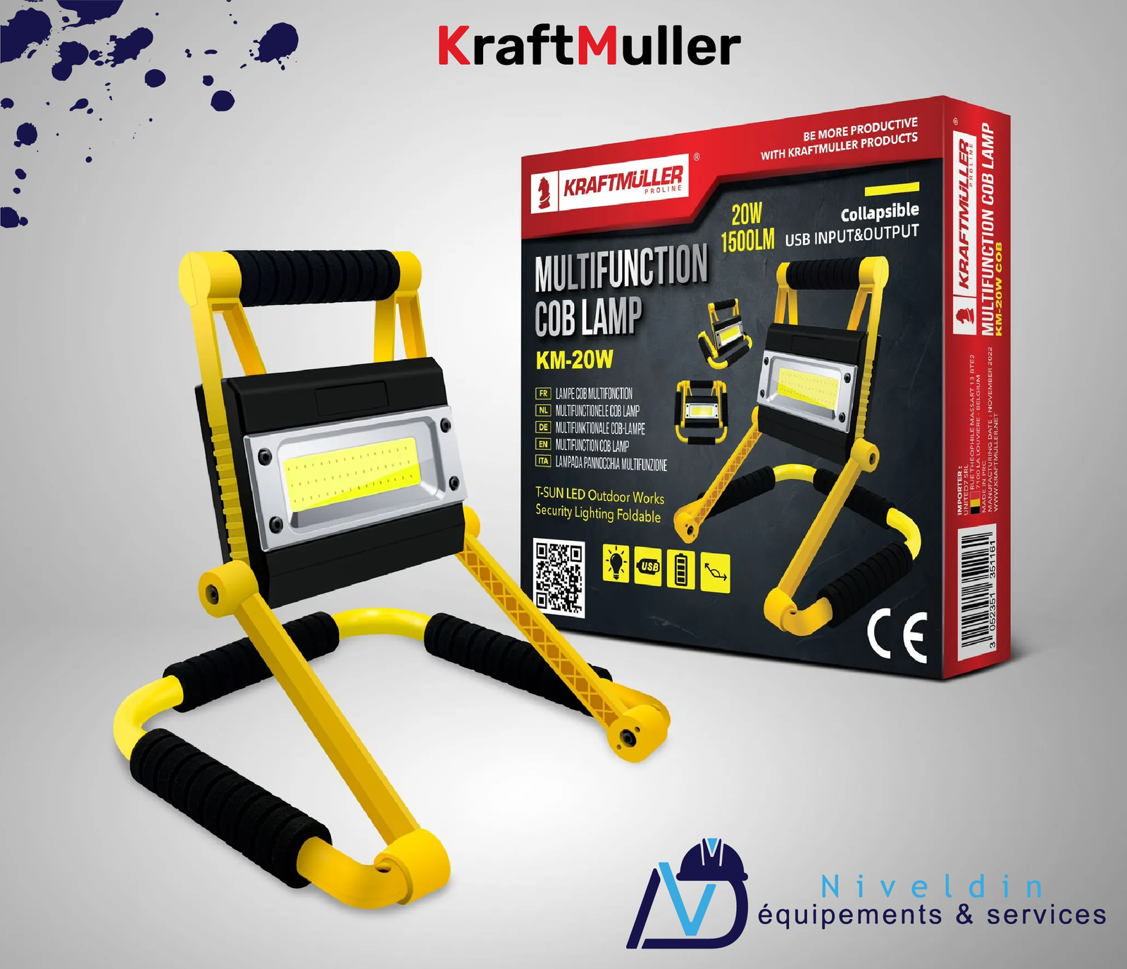 Lampe COB multifonction 20W — vue 2
