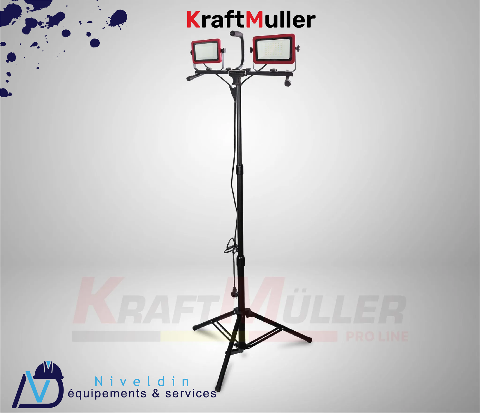 PROJECTEURS DE TRAVAIL KM-30W 2 LED AVEC TRÉPIED — vue 2