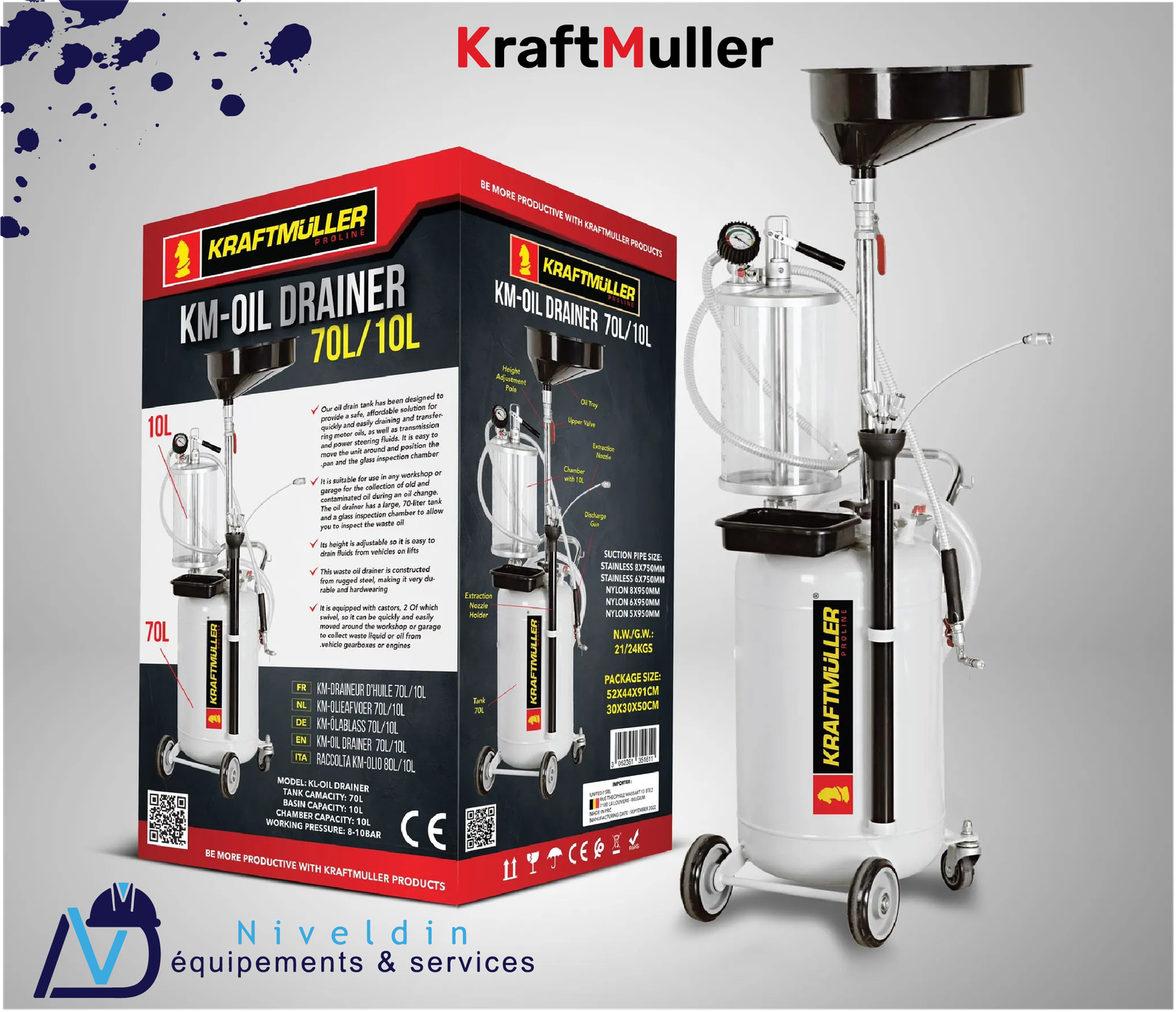 Purgeur d’huile 70L/10L — vue 2