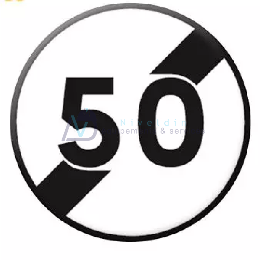 B33 – PANNEAU FIN DE LIMITATION DE VITESSE — vue 2
