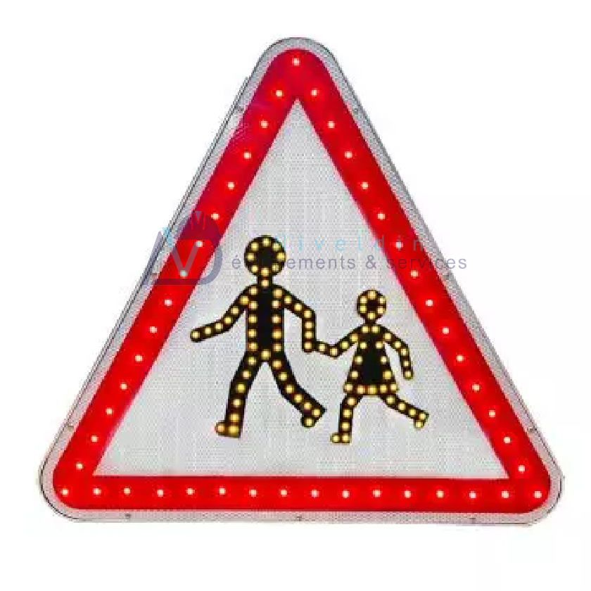 PANNEAU A13A LUMINEUX À LEDS – ENDROIT FRÉQUENTÉ DES ENFANTS — vue 2