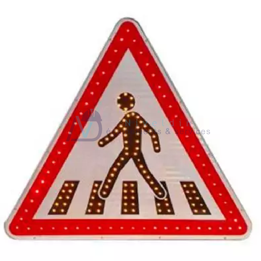 PANNEAU A13B LUMINEUX À LEDS – PASSAGE POUR PIÉTONS — vue 2